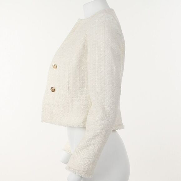 Calvin Klein Petite Tweed Blazer - Picture 3 of 5